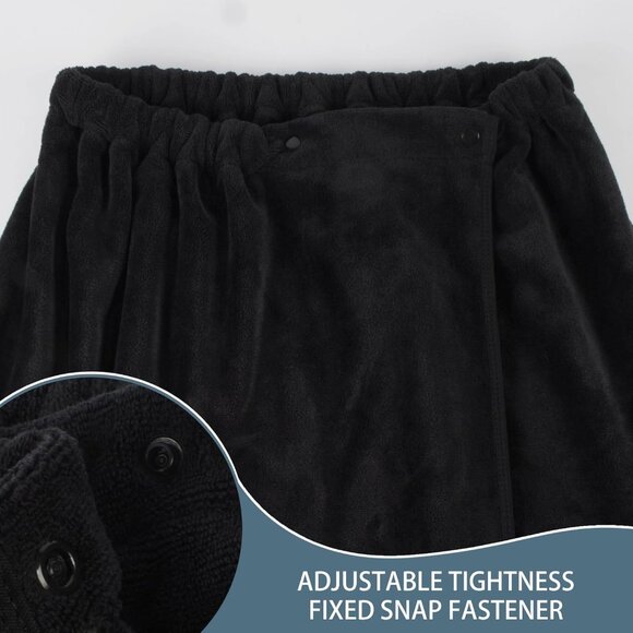 Spa Wrap Microfiber Lightweight Knee Length Bath Body Wrap - Picture 4 of 7